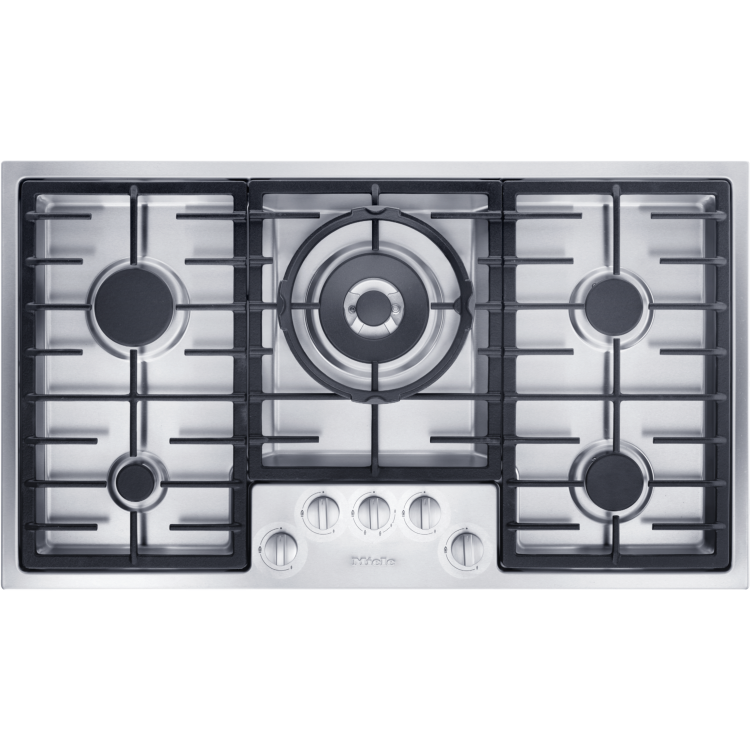 Miele 90cm 5 Burner Gas Hob - Stainless Steel