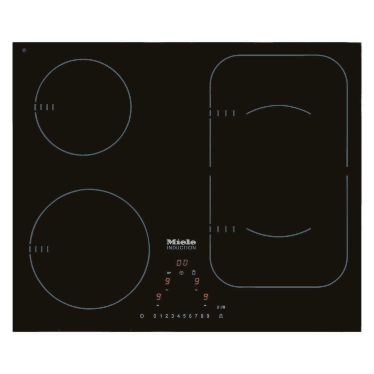 Miele KM6323 60cm Wide 4 Zone Induction Hob With PowerFlex Zones