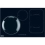 Miele KM6356 Black 79cm Four Zone Induction Hob With Integrated Wok Zone