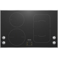 Miele KM6363-1 81cm Wide 4 Zone Induction Hob With PowerFlex & WaterBoost Zone Stainless Steel Trim