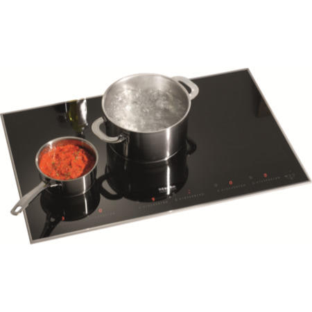 Miele KM6366 80.6cm Wide 6 Zone Induction Hob With 6 PowerFlex Zones - Stainless Steel Frame