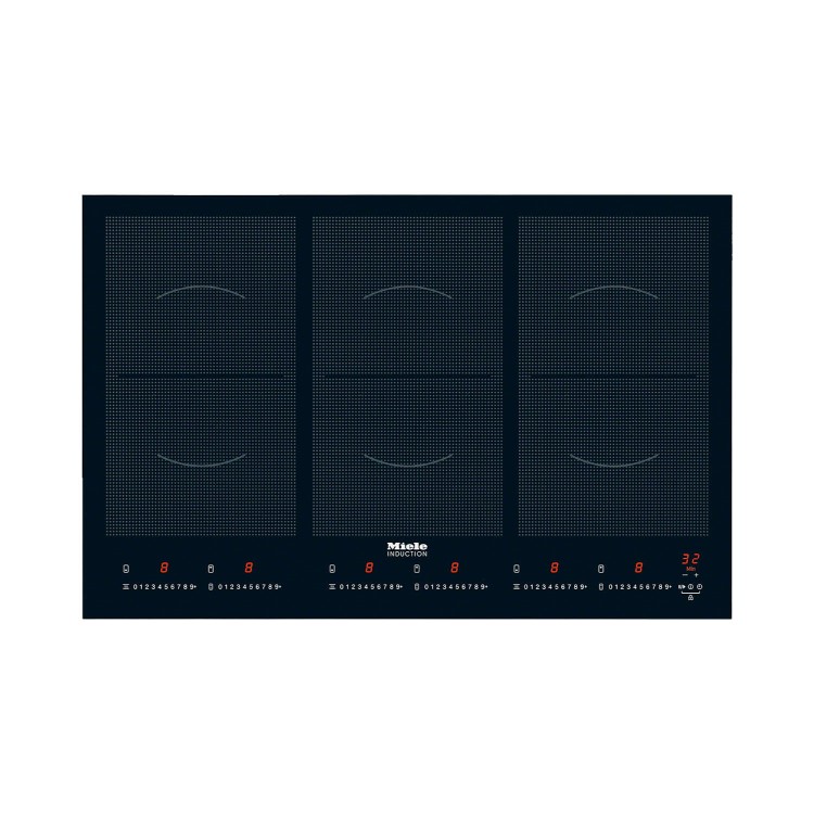 Miele KM6367 KM 6367 76cm Wide Flush Fit 6 PowerFlex Zone Induction Hob - Black