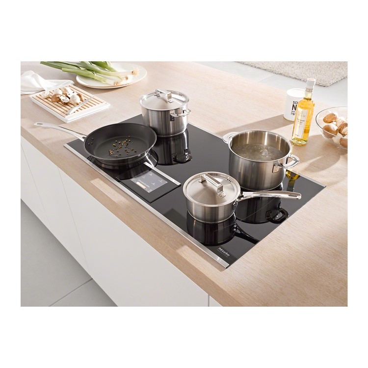 Miele KM6395 90m Zoneless Induction Hob With Stainless Steel Frame