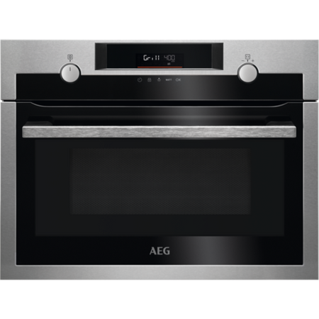 AEG 6000 Series Built-In Microwave with Grill - Stainless Steel