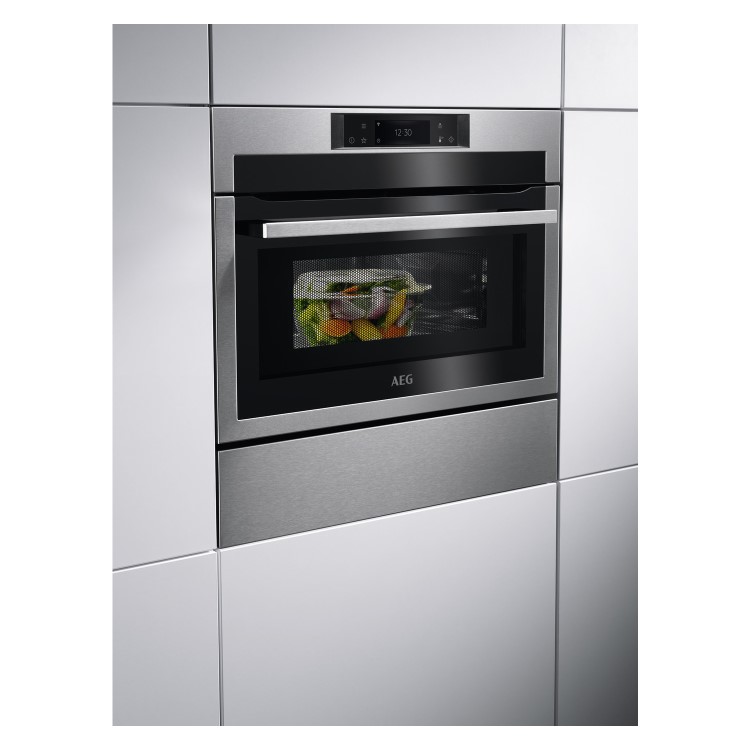 AEG 8000 Series Built-In Combination Microwave Oven - Stainless Steel