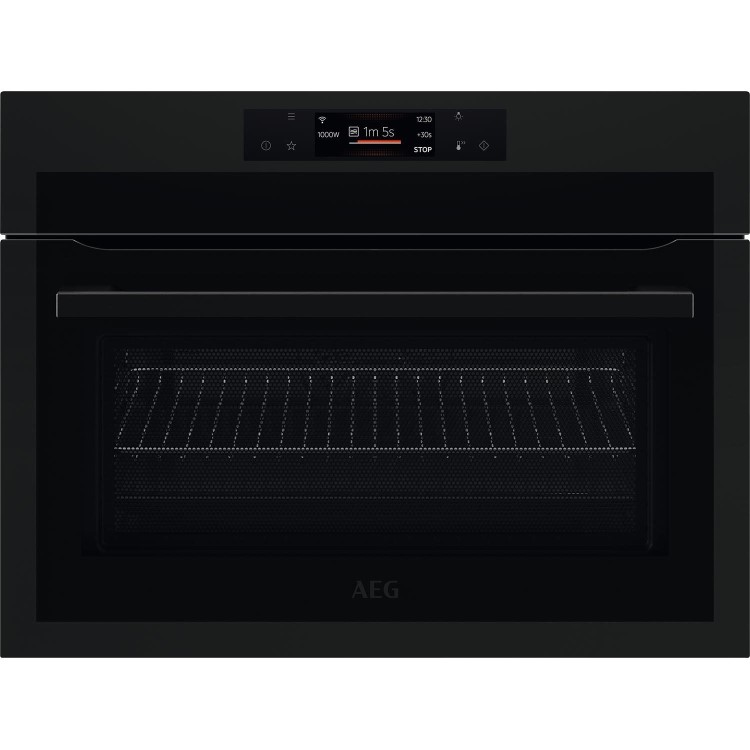 AEG 8000 Series Built-In Combination Microwave Oven - Matt Black