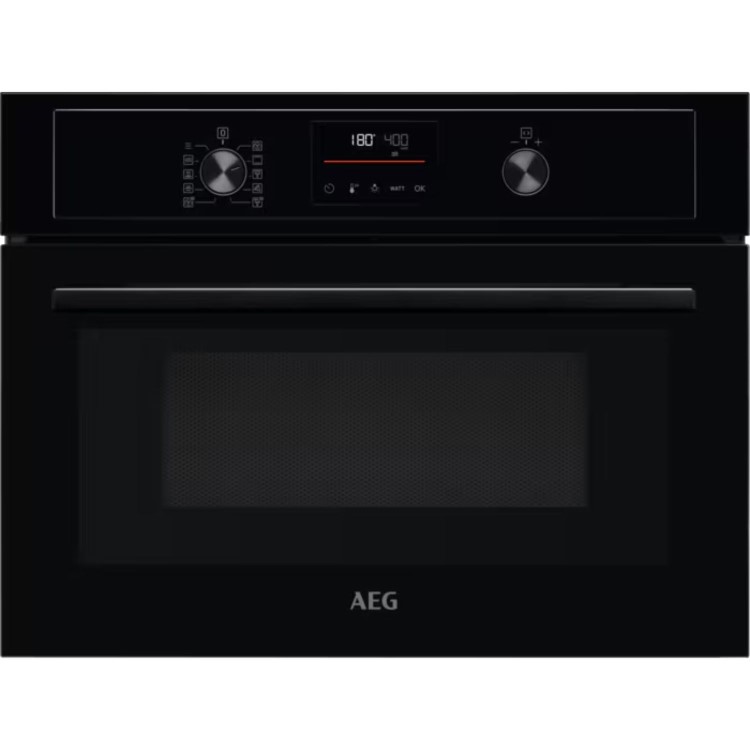 AEG 3000 Series CombiQuick Built-In Combination Microwave Oven - Black