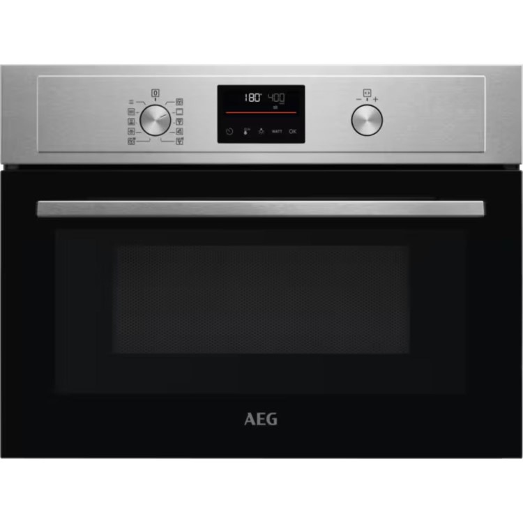 AEG 3000 Series CombiQuick Built-In Combination Microwave Oven - Stainless Steel