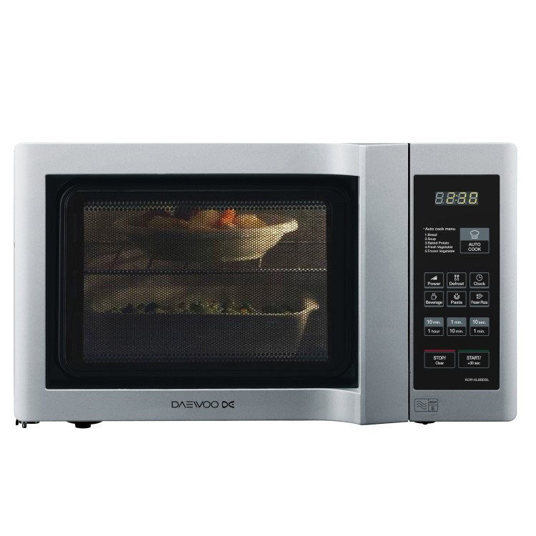 Daewoo KOR6L6BDSL 20L 800W Freestanding Touch Control Microwave in Silver