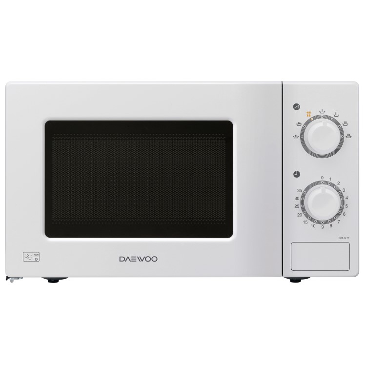 Daewoo KOR6L77 20L 700W Freestanding Microwave in White