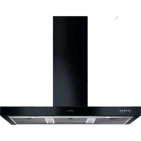 Smeg Symphony 110cm Chimney Cooker Hood - Black