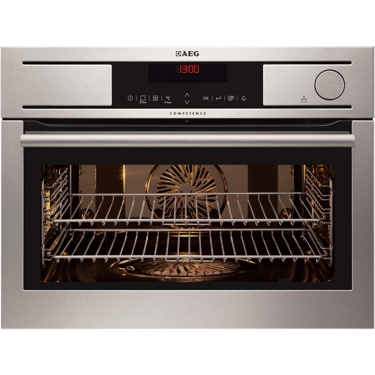 AEG KS8404001M Compact Height Multifunction Built-in Steam Oven Antifingerprint-coated Stainless Steel