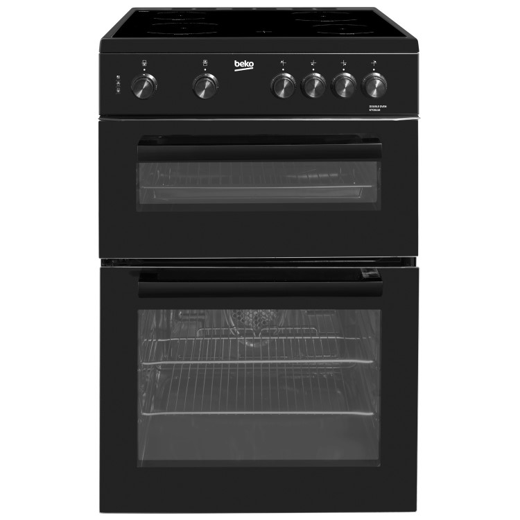 Beko 60cm Twin Cavity Electric Cooker - Black