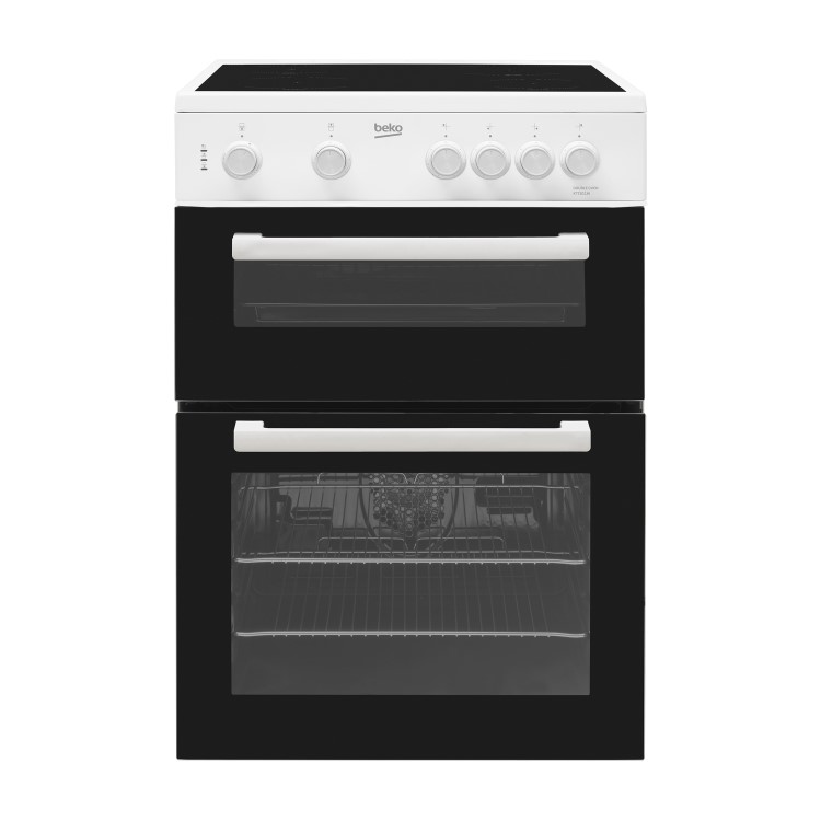 Beko 60cm Twin Cavity Electric Cooker - White