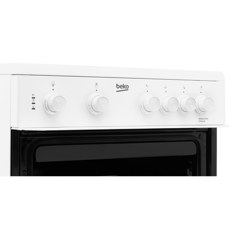 Beko 60cm Twin Cavity Electric Cooker - White