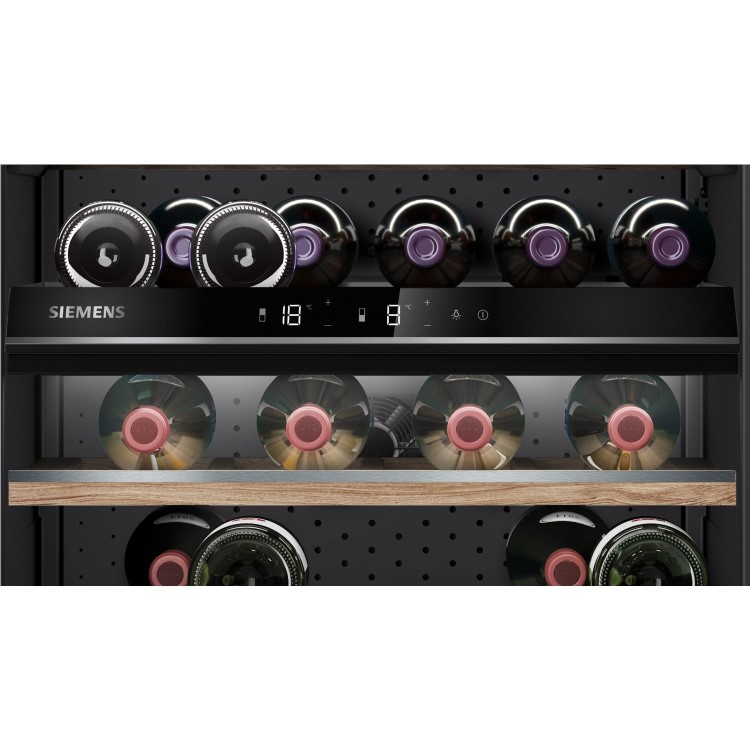 Siemens iQ500 44 Bottle Capacity Wine Cooler - Black