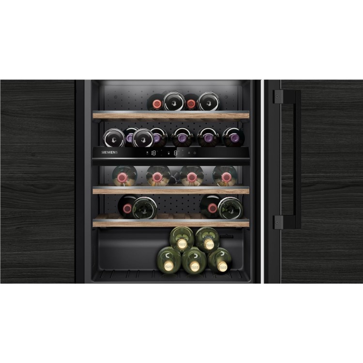 Siemens iQ500 44 Bottle Capacity Wine Cooler - Black