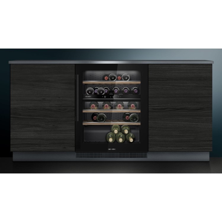 Siemens iQ500 44 Bottle Capacity Wine Cooler - Black