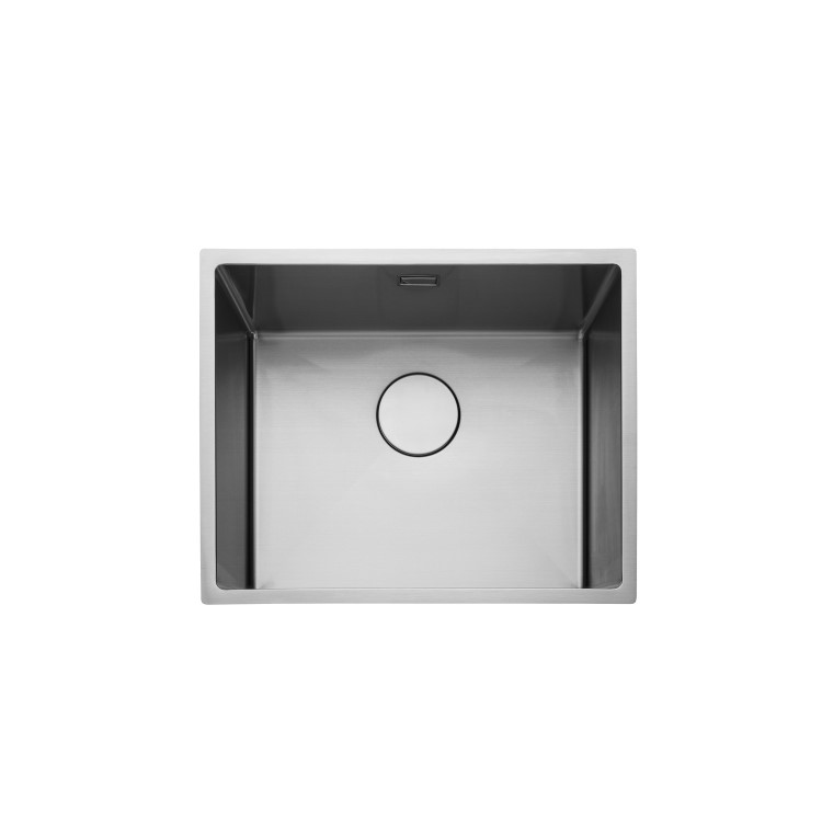 Rangemaster Kube Single Bowl Inset / Undermount Chrome Stainless Steel Kitchen Sink- 540mm x 440mm