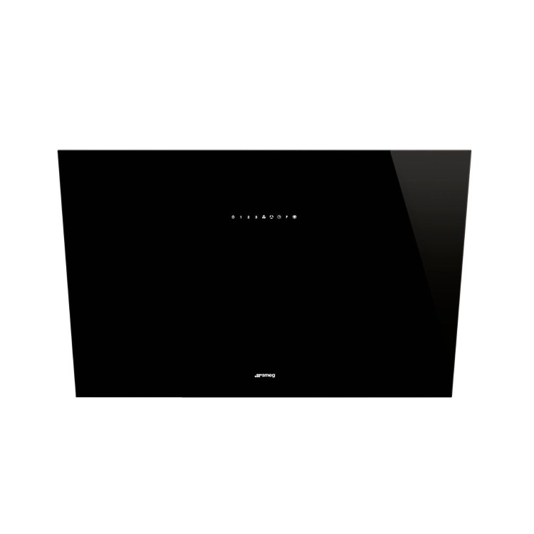 Smeg 90cm Angled Chimney Cooker Hood - Black