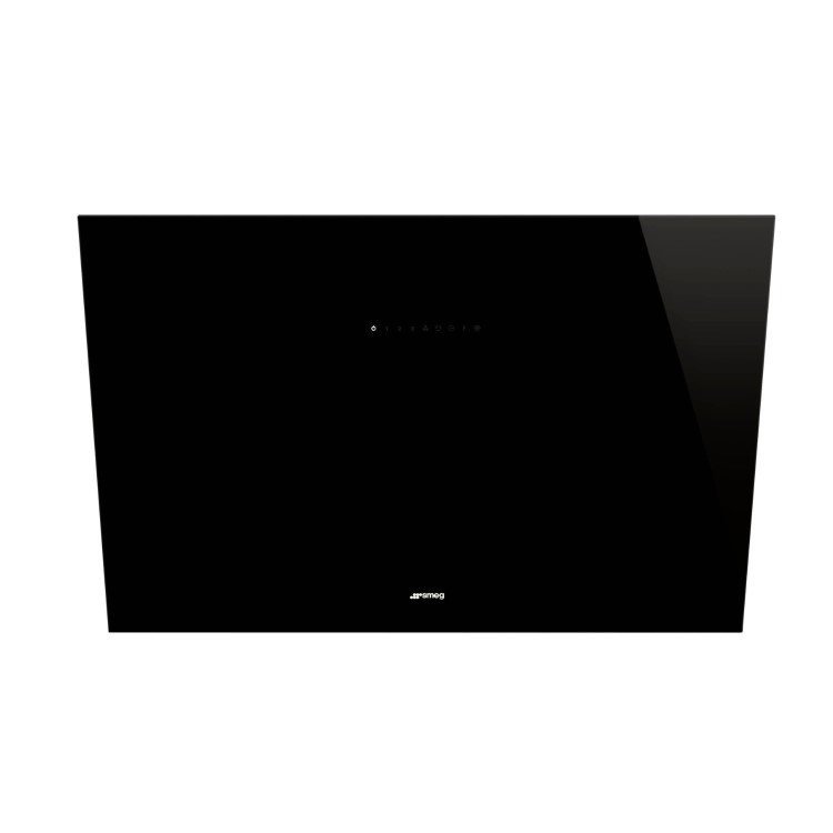 Smeg 90cm Angled Chimney Cooker Hood - Black