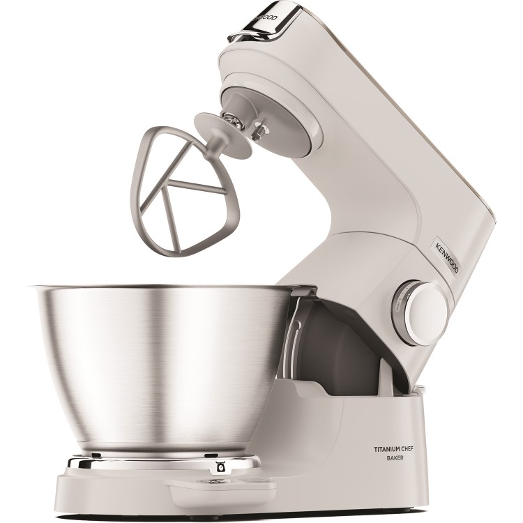 Kenwood KVC65.001WH Chef Titanium Baker Stand Mixer with 5L Bowl - White