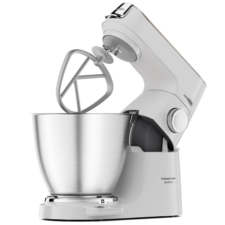 Kenwood KVL65.001WH Chef Titanium Baker XL Stand Mixer with 7L Bowl - White