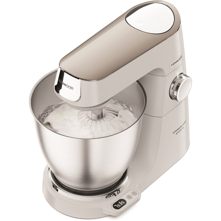 Kenwood KVL65.001WH Chef Titanium Baker XL Stand Mixer with 7L Bowl - White