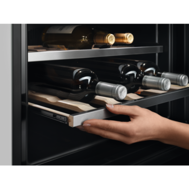 AEG 9000 Series 18 Bottle Capacity Built-in Wine Cooler - Stainless Steel