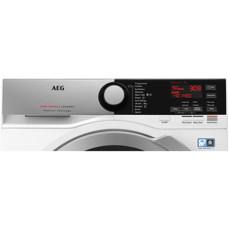 AEG 7000 Series 9kg 1600rpm Freestanding Washing Machine - White