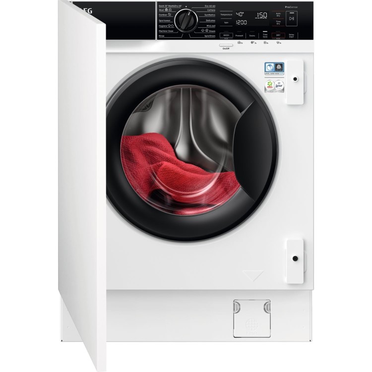 Refurbished AEG 7000 Series ProSteam L7WC84636BI Integrated 8/4KG 1600 Spin Washer Dryer White