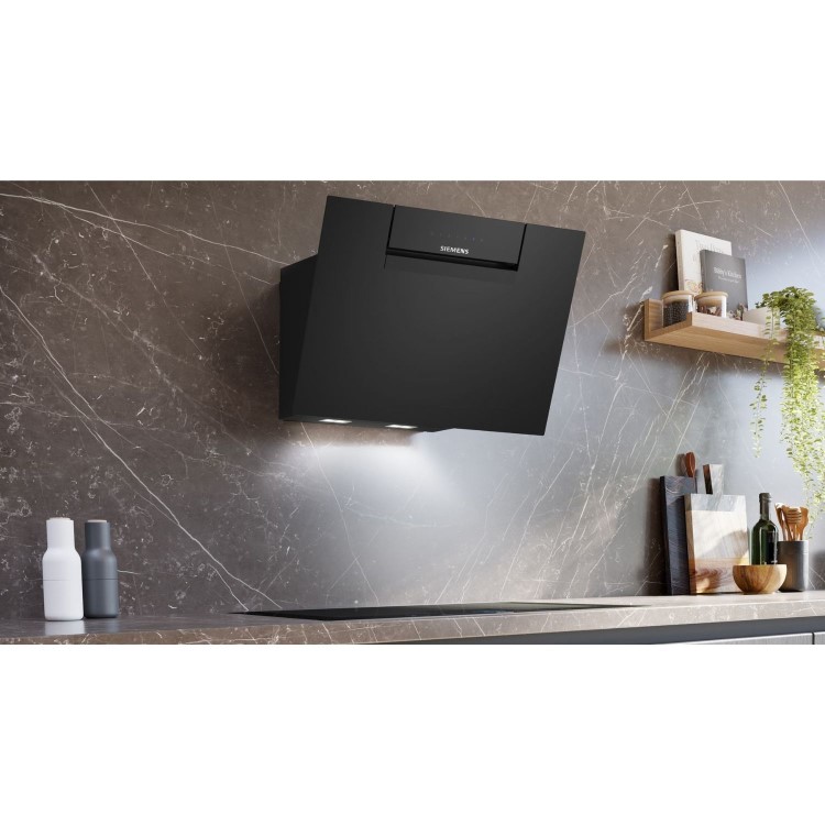 Siemens 60cm Wall-Mounted Chimney Hood - Black