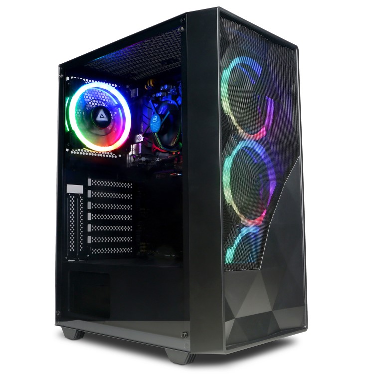 CyberPowerPC Eurus AMD Ryzen 5 5600G 8GB RAM 500GB M.2 NVMe SSD + 23.8" FHD 100Hz 1ms Gaming Monitor