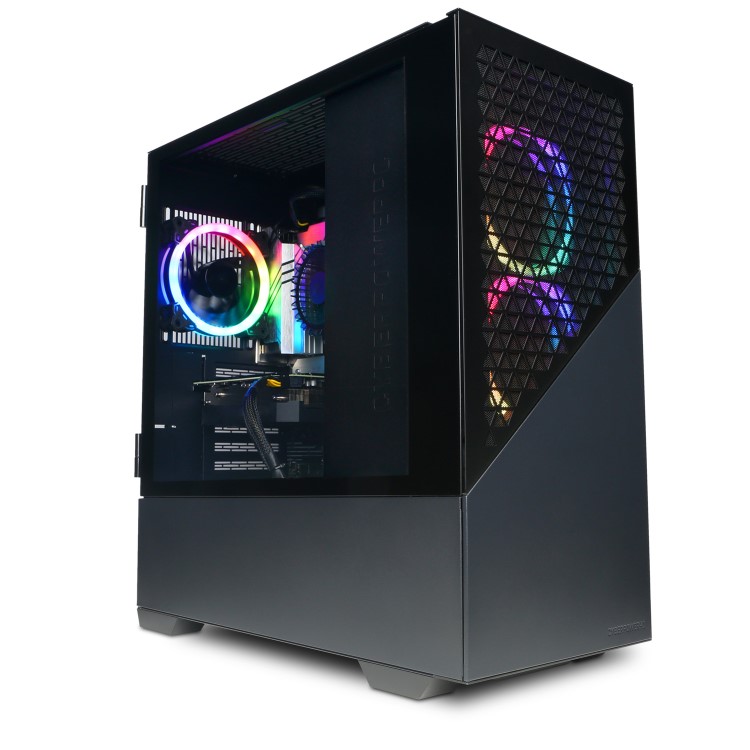 CyberPowerPC Amethyst Intel Core i5 12400F GeForce RTX 4060 16GB RAM 1TB SSD + 23.8" FHD Gaming Monitor