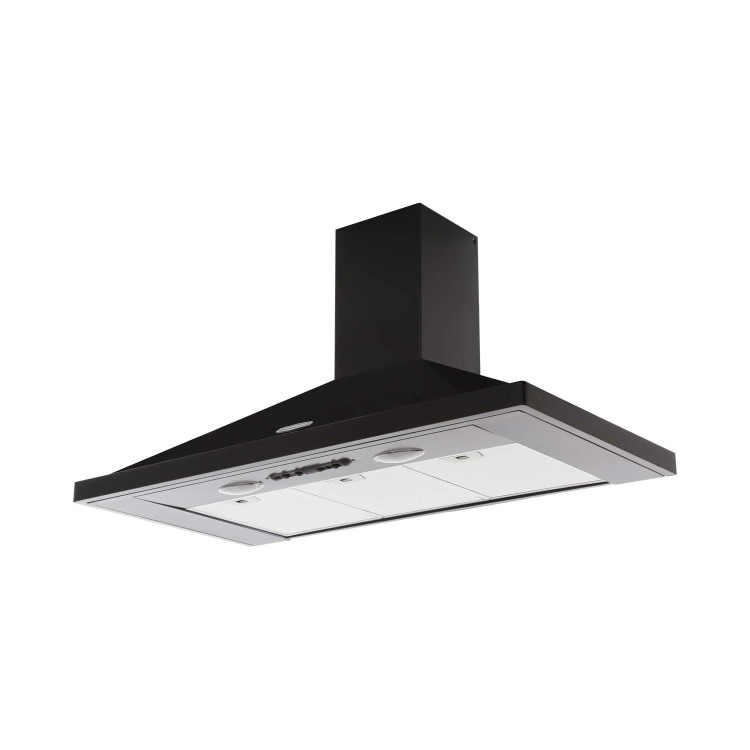 Rangemaster 100cm Chimney Cooker Hood - Black