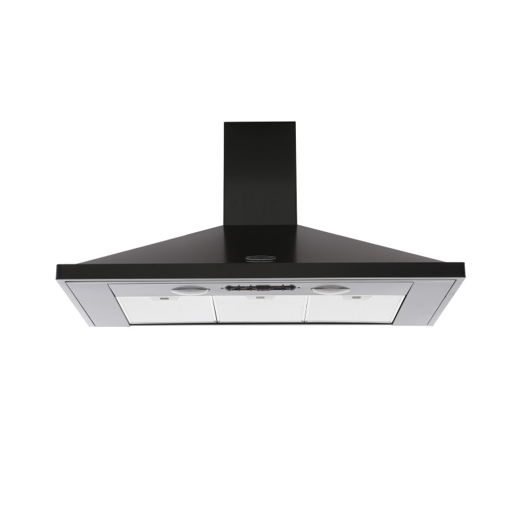 Rangemaster 100cm Chimney Cooker Hood - Black