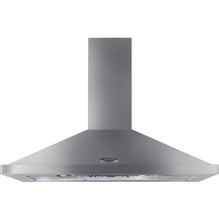 Rangemaster 90cm Chimney Cooker Hood - Stainless Steel