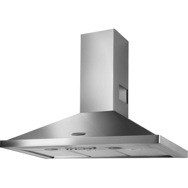 Rangemaster 90cm Chimney Cooker Hood - Stainless Steel