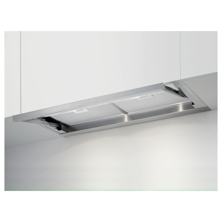 Elica Lever 90cm Telescopic Canopy Cooker Hood - Stainless Steel