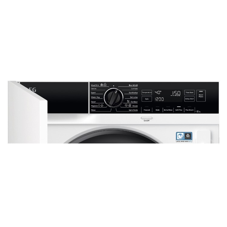 AEG 7000 Series ProSteam&reg; 8KG 1600rpm Integrated Washing Machine - White