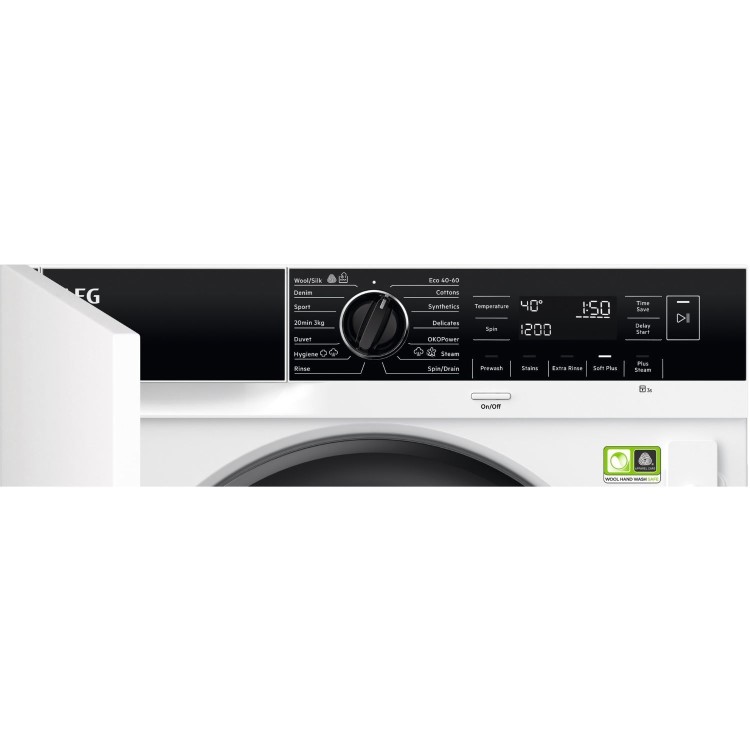 AEG 8000 Series  ProSteam&reg; 8kg 1400rpm Integrated Washing Machine - White 