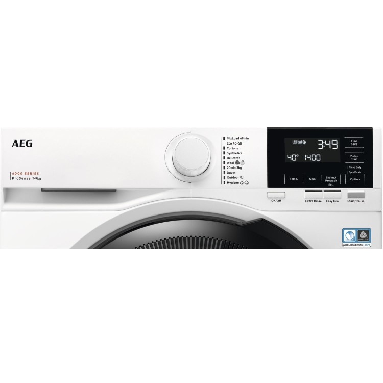 AEG 6000 Series ProSense&reg; 9kg 1400rpm Washing Machine - White