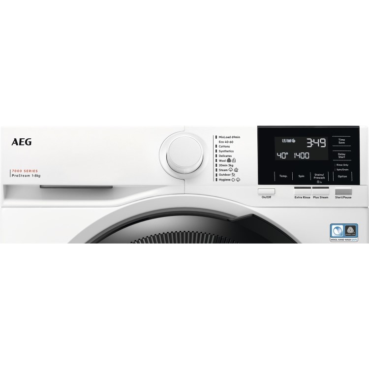 AEG 7000 Series ProSteam&reg; 8kg 1400rpm Washing Machine - White