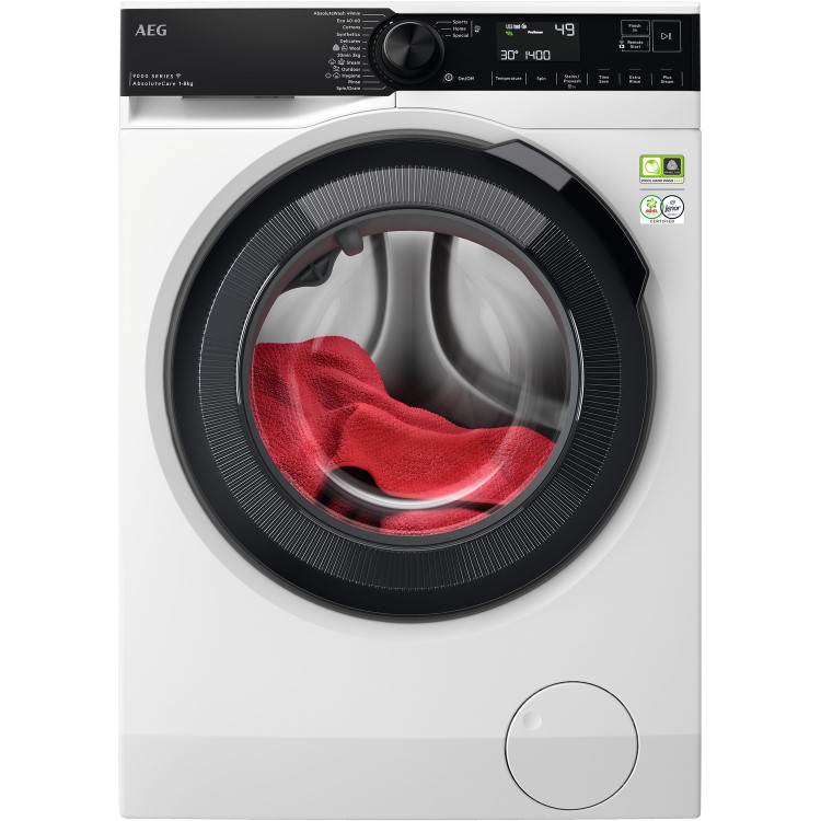 AEG 9000 series AbsoluteCare Plus&reg; 8kg 1400rpm Washing machine - White