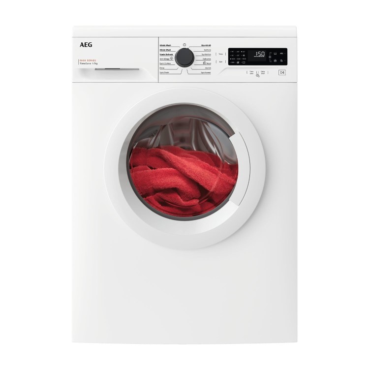 Refurbished AEG 5000 Series AutoSense LFX50744B Freestanding 7KG 1400 Spin Washing Machine White