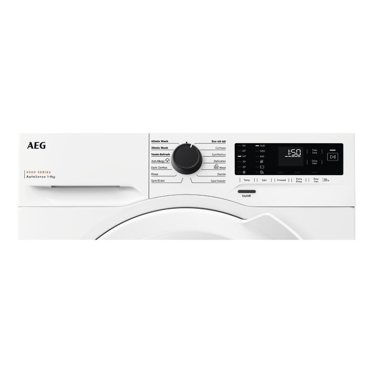 AEG 5000 Series AutoSense&reg; 9kg 1400rpm Washing Machine - White