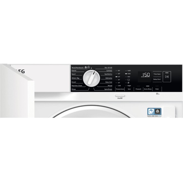 AEG 6000 Series ProSense&reg; 8kg 1400rpm Integrated Washing Machine - White