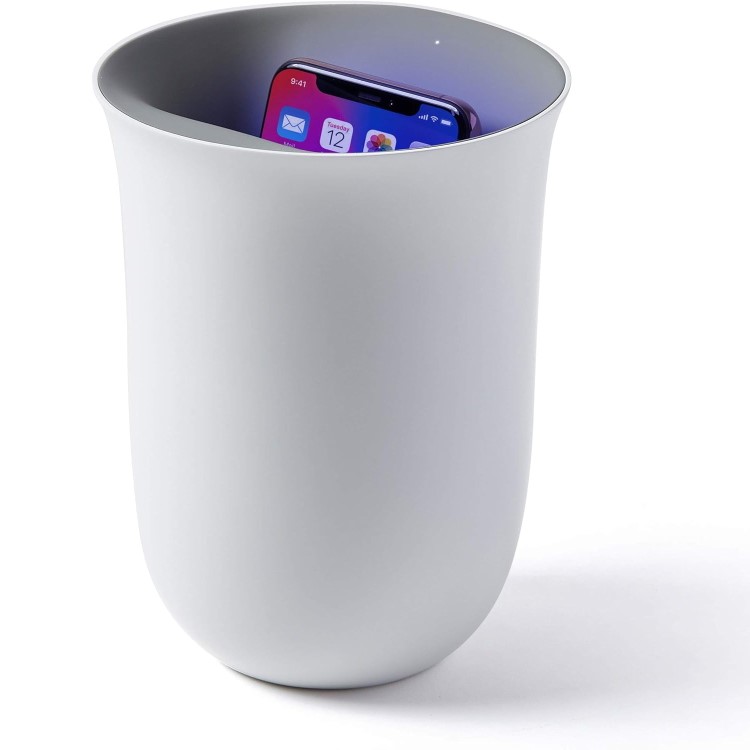 Lexon OBLIO Wireless Charging Station + UV Sanitiser - White