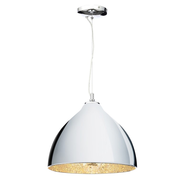 Chrome Dome Pendant Light Mosaic Inner - Eli