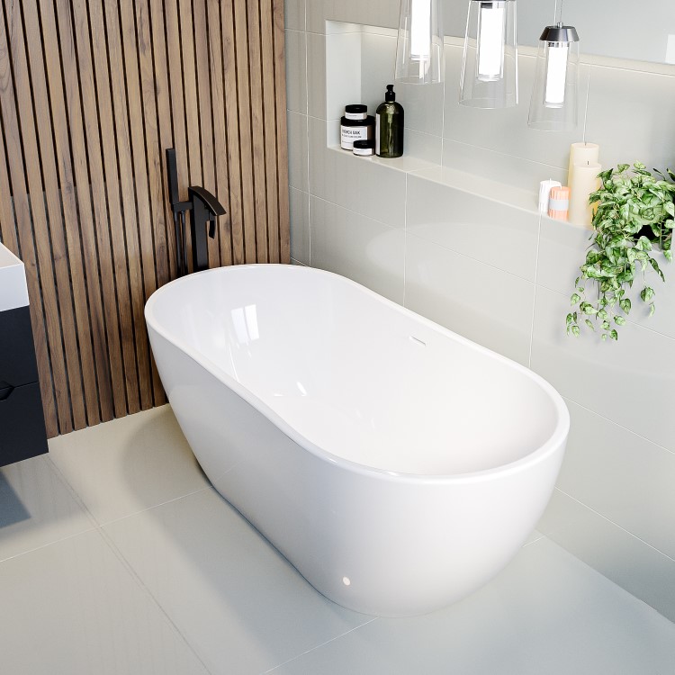 GRADE A2 - Freestanding Double Ended Bath 1645 x 750mm - Lisbon